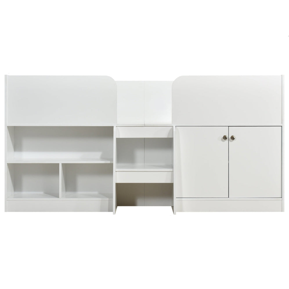 Nova Low Sleeper Children's Bed Frame with Shelves