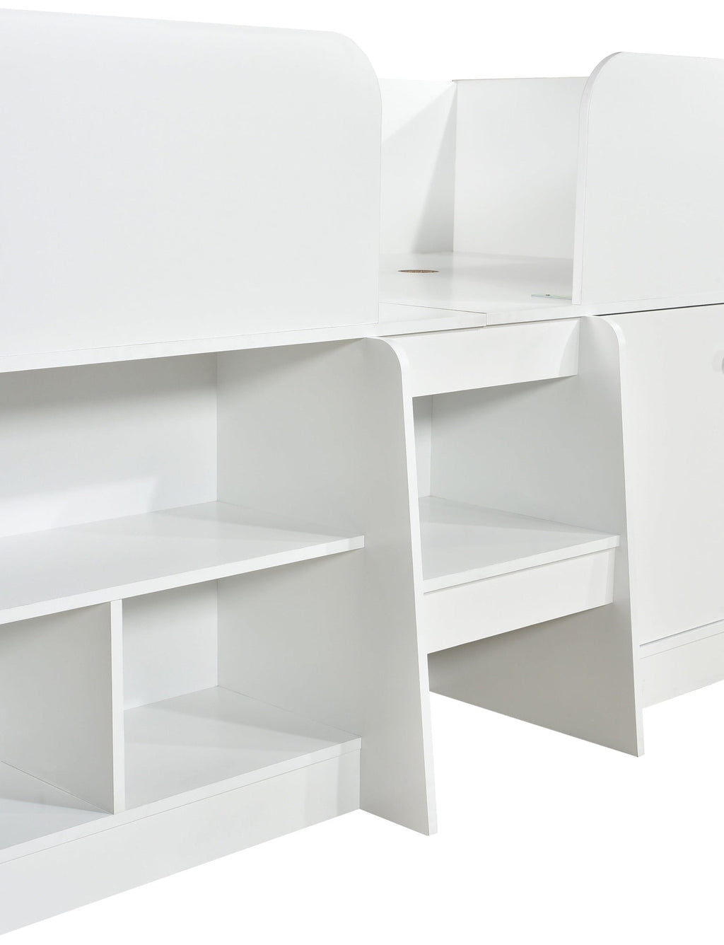 Nova Low Sleeper Children's Bed Frame with Shelves