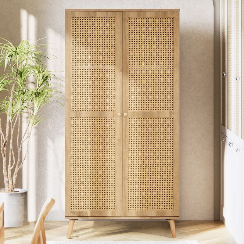 Manila Rattan 2 Door Double Wardrobe