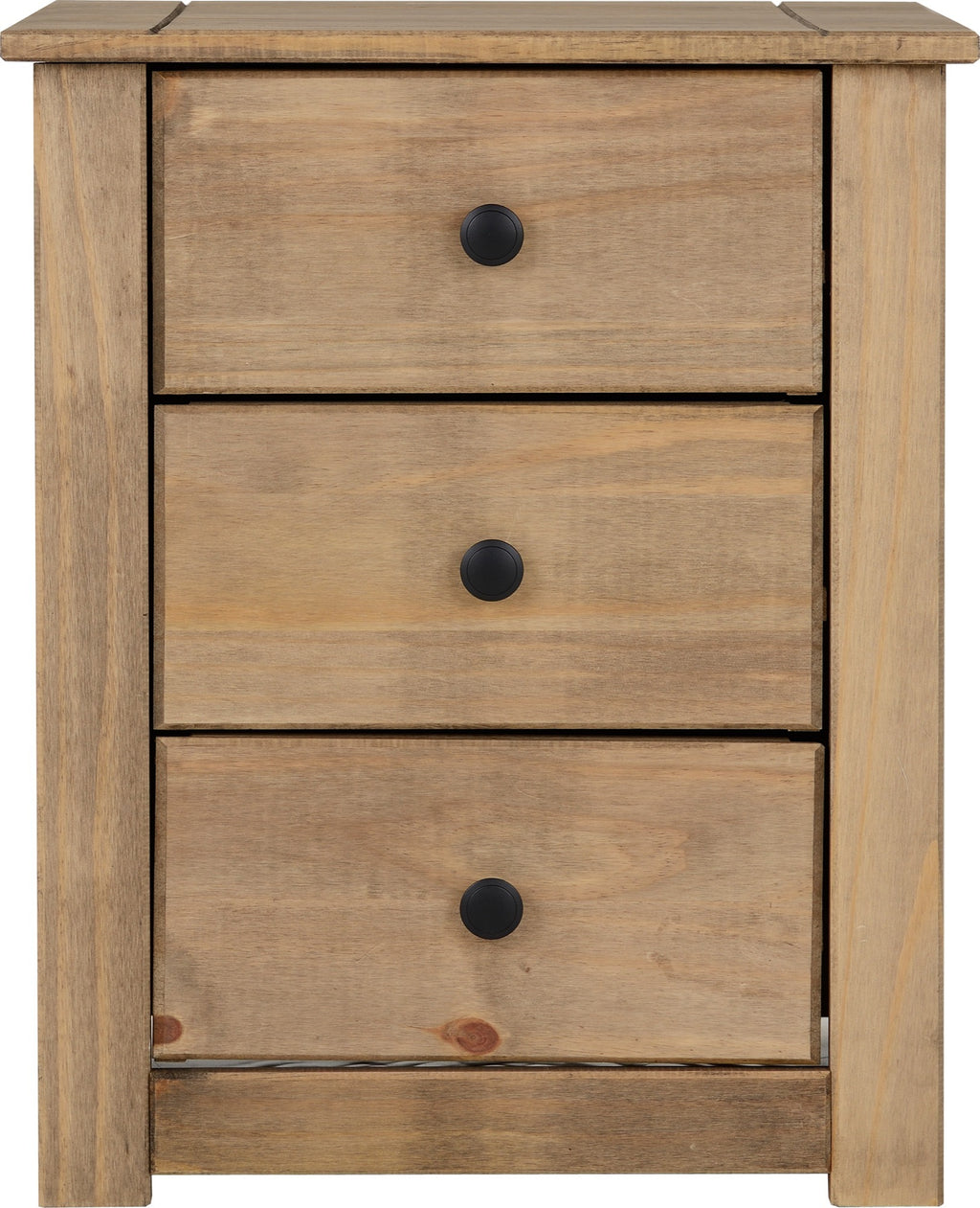 Panama 3 Drawer Bedside Table