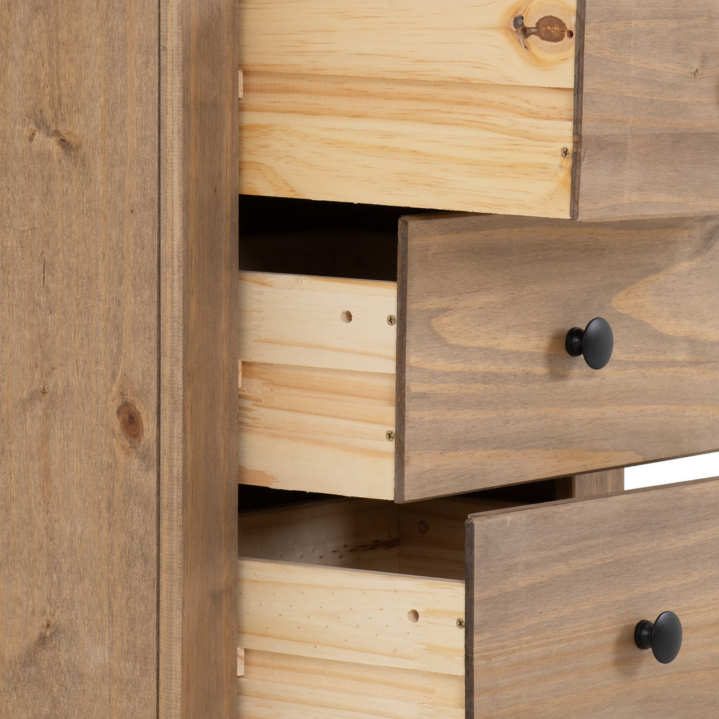 Panama 3 Drawer Bedside Table