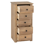 Panama 5 Drawer Narrow Tallboy Chest of Drawers