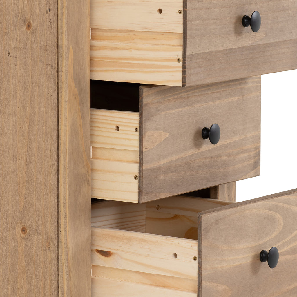 Panama 5 Drawer Narrow Tallboy Chest of Drawers