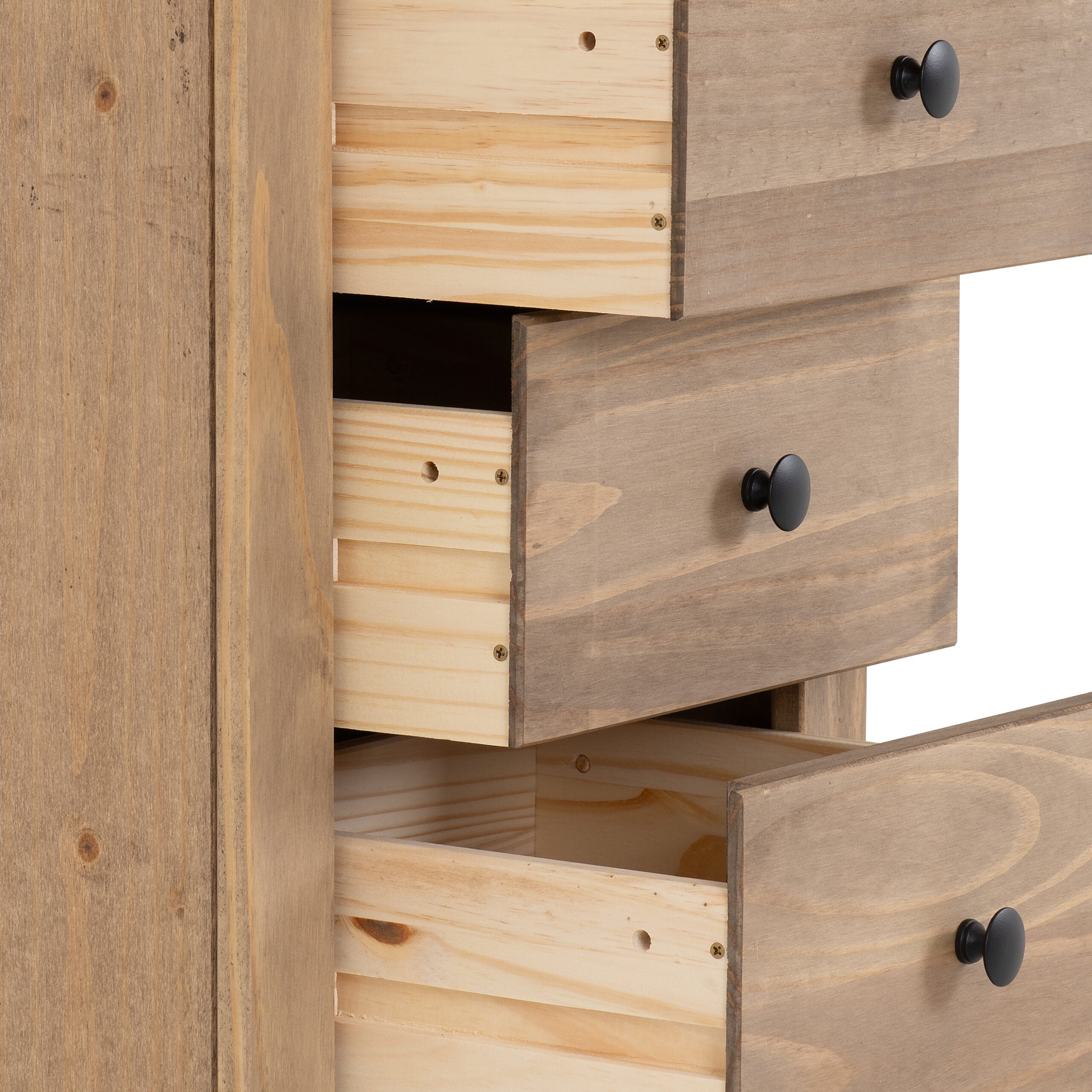 Panama 5 Drawer Narrow Tallboy Chest of Drawers