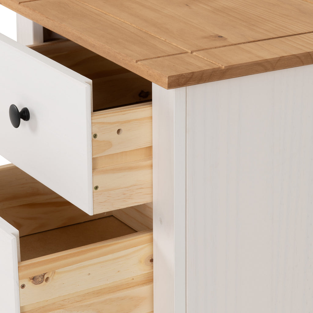 Panama 5 Drawer Narrow Tallboy Chest of Drawers