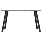 Quebec Wave Edge Dining Table with 4 Faux Leather Dining Chairs