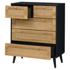 Manila Rattan 3+2 Drawer Chest of Drawers