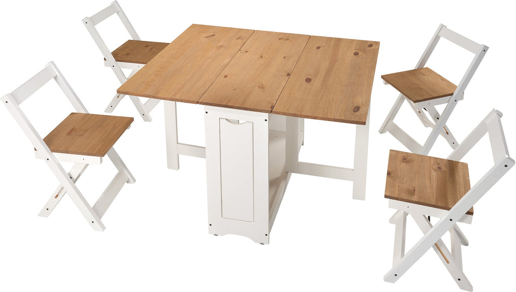 Santos Butterfly Folding Space Saving Dining Set