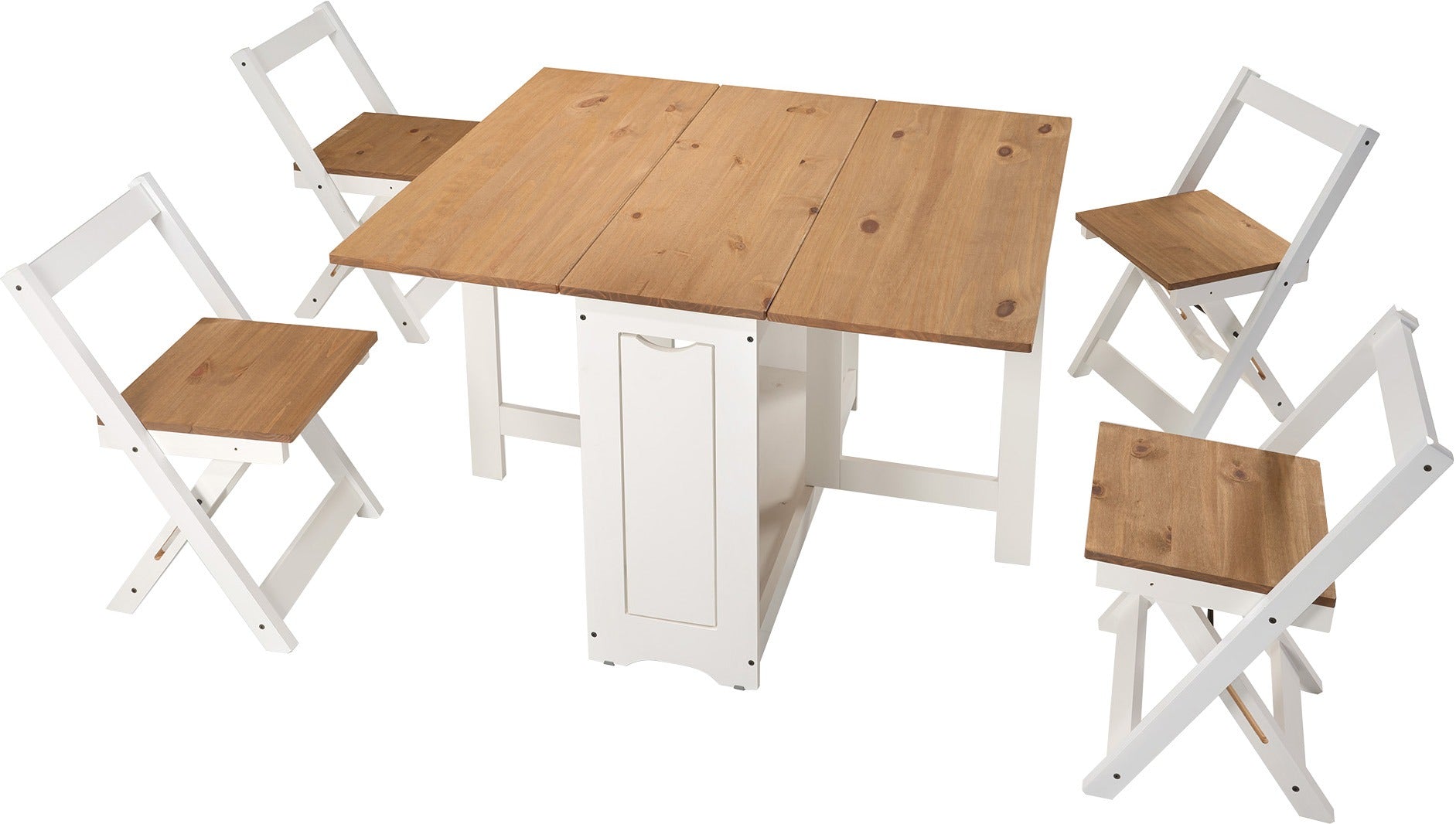 Santos Butterfly Folding Space Saving Dining Set