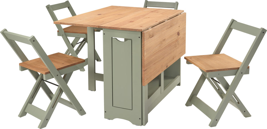 Santos Butterfly Folding Space Saving Dining Set