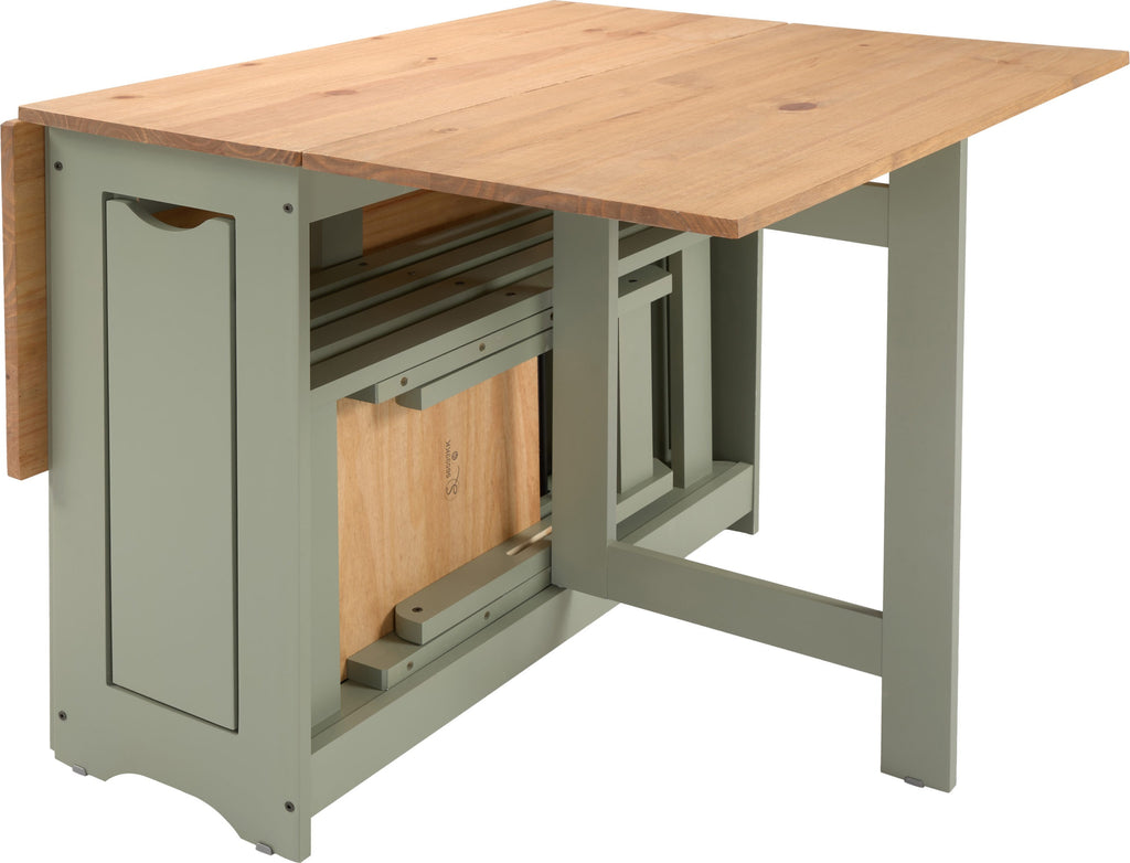 Santos Butterfly Folding Space Saving Dining Set