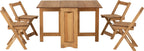 Santos Butterfly Folding Space Saving Dining Set