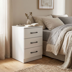 Paddington 3 Door Wardrobe & 3+2 Drawer Chest 4 Piece Bedroom Set