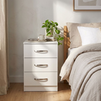 Paddington 3 Door Wardrobe & 3+2 Drawer Chest 4 Piece Bedroom Set