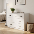 Paddington 3 Door Wardrobe & 7 Drawer Chest 4 Piece Bedroom Set