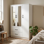 Paddington 3 Door Wardrobe & 7 Drawer Chest 4 Piece Bedroom Set