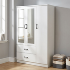 Paddington 3 Door Wardrobe & 3+2 Drawer Chest 3 Piece Bedroom Set