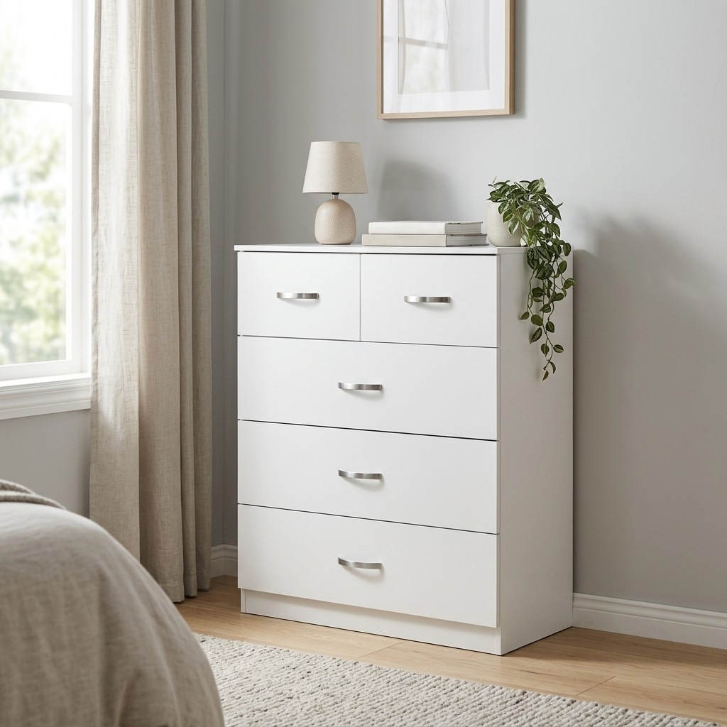 Paddington 3 Door Wardrobe & 3+2 Drawer Chest 3 Piece Bedroom Set