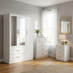 Paddington 3 Door Wardrobe & 3+2 Drawer Chest 3 Piece Bedroom Set