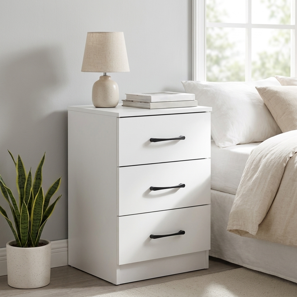 Paddington 3 Door Wardrobe & 7 Drawer Chest 3 Piece Set