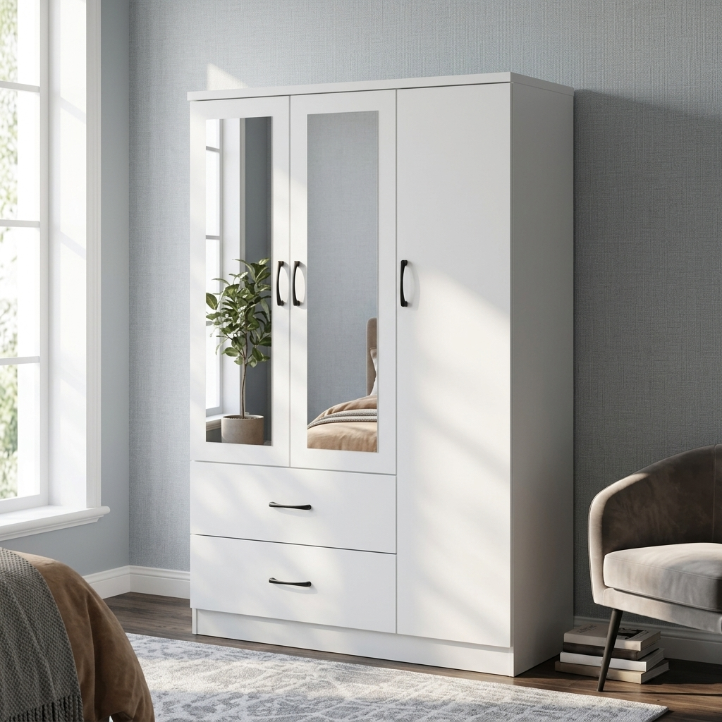 Paddington 3 Door Wardrobe & 7 Drawer Chest 3 Piece Set