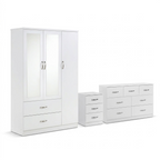 Paddington 3 Door Wardrobe & 7 Drawer Chest 3 Piece Set