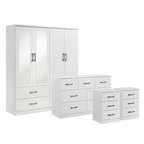 Paddington 4 Door & 7 Drawer Chest 4 Piece Bedroom Set