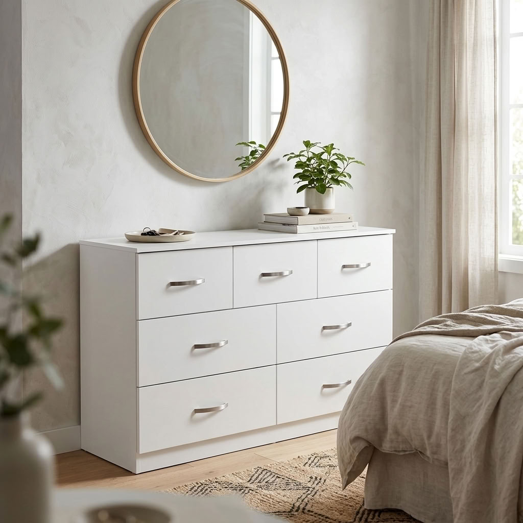 Paddington 4 Door & 7 Drawer Chest 4 Piece Bedroom Set