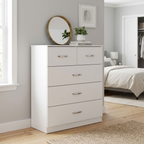 Paddington 4 Door Wardrobe & 3+2 Drawer Chest 3 Piece Bedroom Set