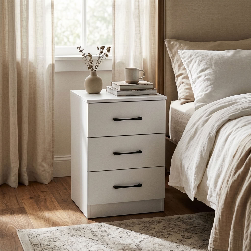 Paddington 4 Door Wardrobe & 7 Drawer Chest 3 Piece Bedroom Set