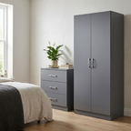 Highbury 2 Door Double Wardrobe & 3 Drawer Chest 2 Piece Bedroom Set