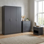 Highbury 4 Piece Bedroom Set With 3 Door Triple Wardrobe