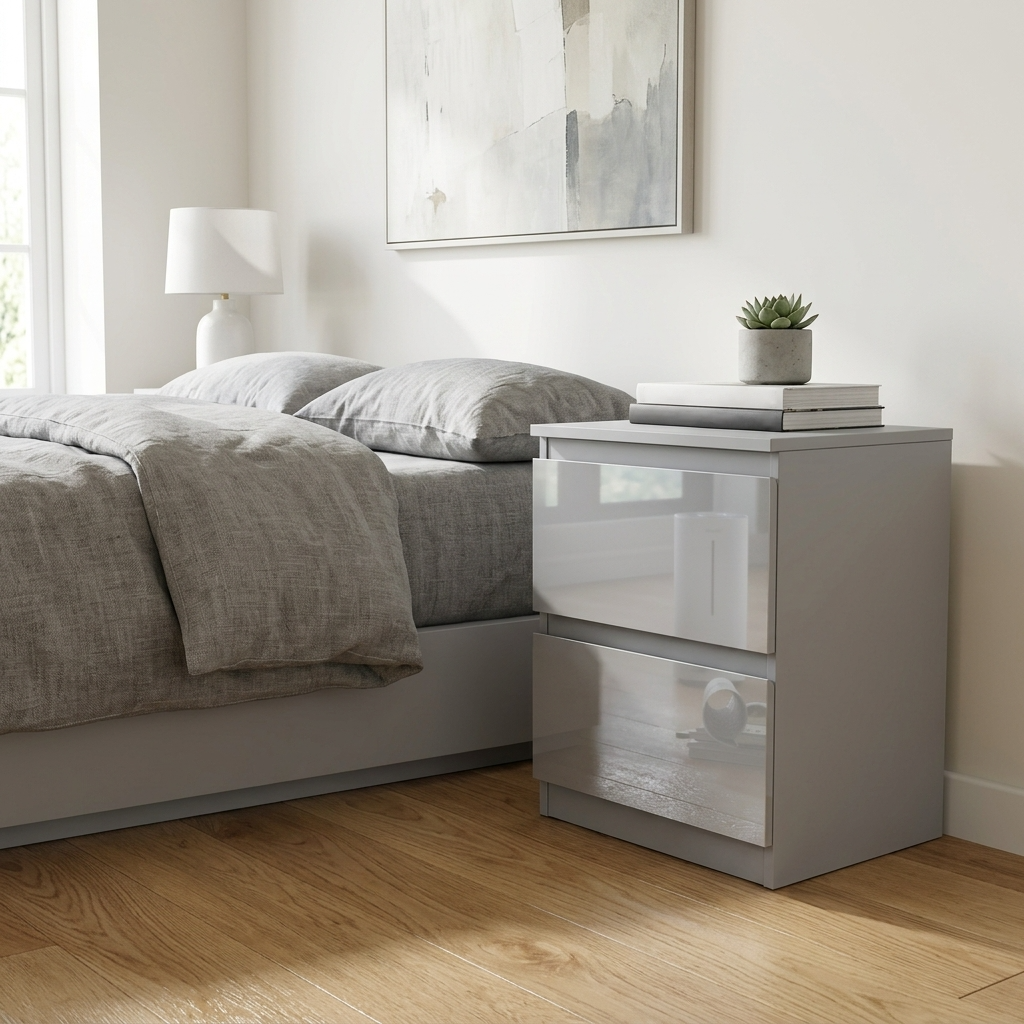Soho 2 Door Wardrobe, 4 Drawer Chest & Bedside Tables 4 Piece Bedroom Set