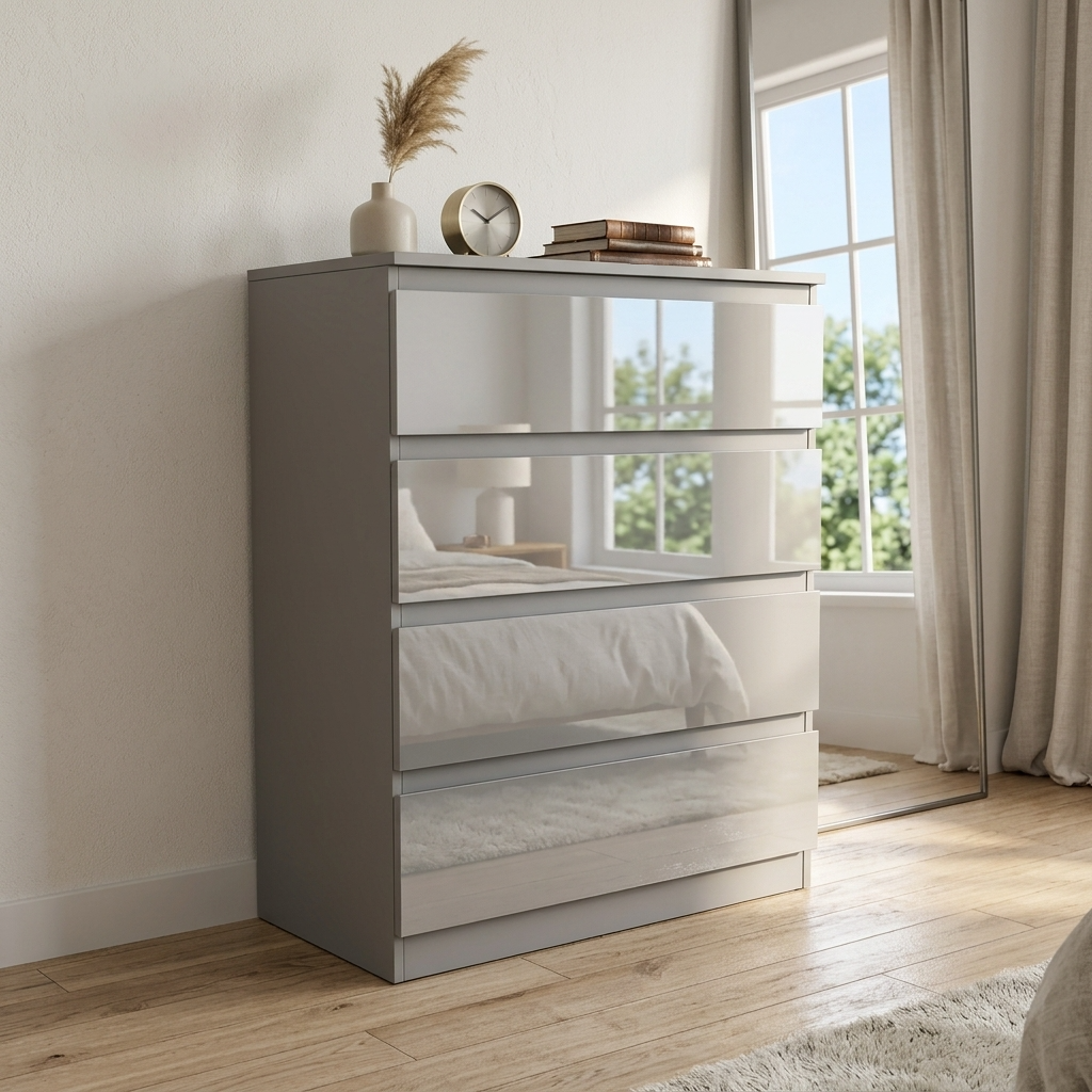 Soho 2 Door Wardrobe, 4 Drawer Chest & Bedside Tables 4 Piece Bedroom Set