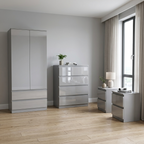 Soho 2 Door Wardrobe, 4 Drawer Chest & Bedside Tables 4 Piece Bedroom Set