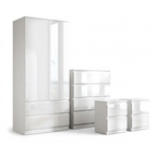 Soho 2 Door Wardrobe, 4 Drawer Chest & Bedside Tables 4 Piece Bedroom Set