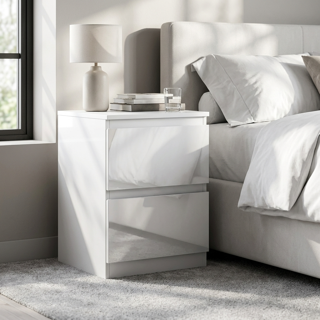 Soho 2 Door Wardrobe, 5 Drawer Chest & Bedside Tables 4 Piece Bedroom Set