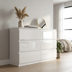 Soho 2 Door Wardrobe, 6 Drawer Chest & Bedside Tables 4 Piece Bedroom Set