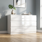 Soho 2 Door Wardrobe & 6 Drawer Chest High Gloss 3 Piece Bedroom Set