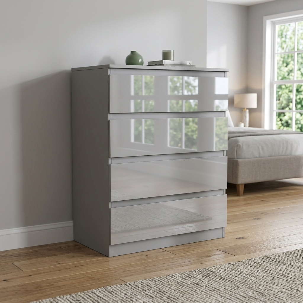 Soho 3 Door Wardrobe, 4 Drawer Chest & Bedside Tables 4 Piece Bedroom Set