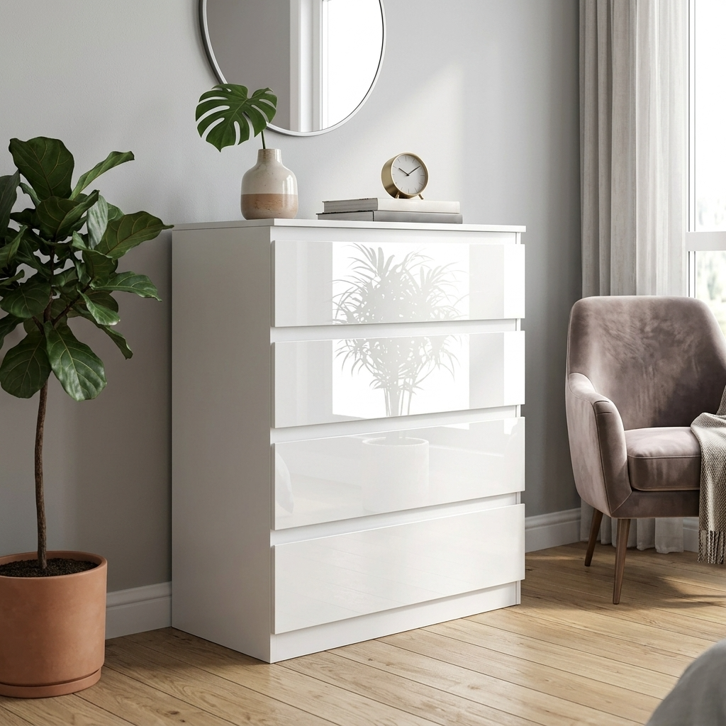 Soho 3 Door Wardrobe, 4 Drawer Chest & Bedside Tables 4 Piece Bedroom Set