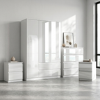 Soho 3 Door Wardrobe, 4 Drawer Chest & Bedside Tables 4 Piece Bedroom Set