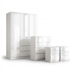 Soho 3 Door Wardrobe, 4 Drawer Chest & Bedside Tables 4 Piece Bedroom Set