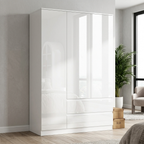 Soho 3 Door Wardrobe, 5 Drawer Chest & Bedside Tables 4 Piece Bedroom Set