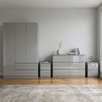 Soho 3 Door Wardrobe, 6 Drawer Chest & Bedside Tables 4 Piece Bedroom Set