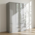 Soho 3 Door Wardrobe, 6 Drawer Chest & Bedside Tables 4 Piece Bedroom Set