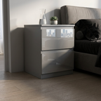 Soho 3 Door Wardrobe & 4 Drawer Chest High Gloss 3 Piece Bedroom Set
