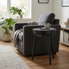 Bluetooth Speaker Side Table with 360° Sound & LED Light