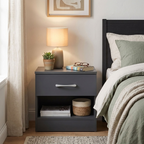 Highbury 2 Door Double Wardrobe & 1 Drawer Bedside 3 Piece Bedroom Set
