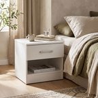Highbury 2 Door Double Wardrobe & 1 Drawer Bedside 3 Piece Bedroom Set